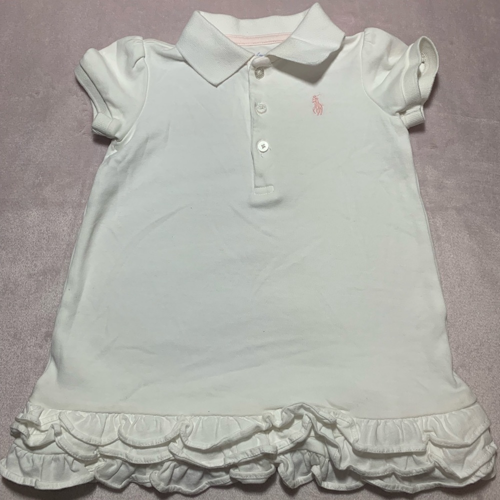 Ralph Lauren White Kids Polo Dress